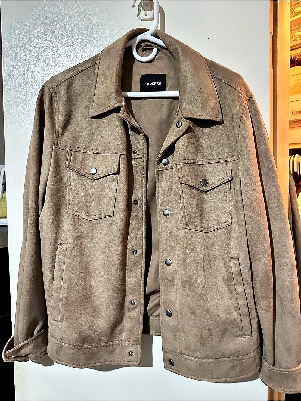 Express Brown Utility Jacket Like New
